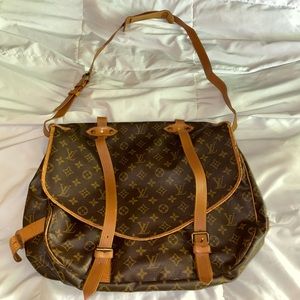 Louis Vuitton Saumur 43 1956 Monogram Travel Bag